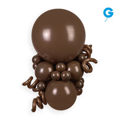 Palloncino in lattice 2” modellabile d4 marrone "brown 048" 100pz