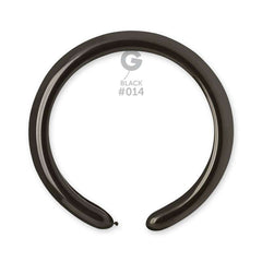 Palloncini gemar modellabili d4-2" nero #014 100 pz