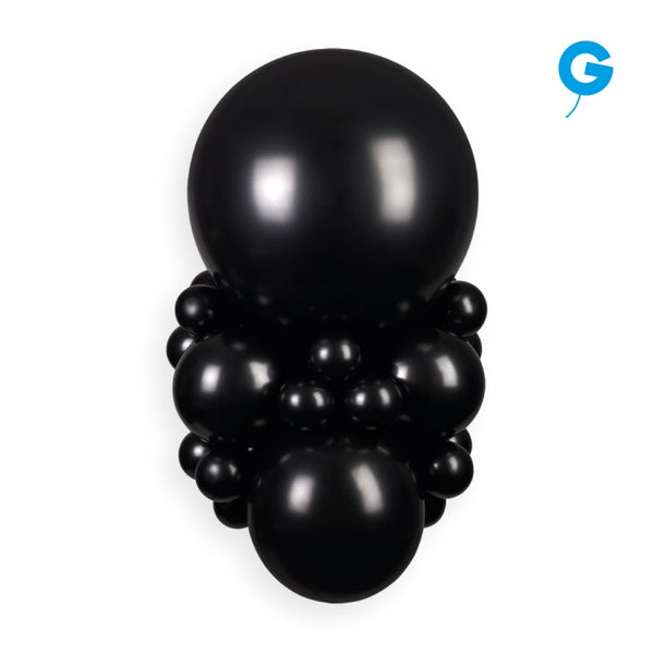 Palloncini gemar modellabili d4-2" nero #014 100 pz