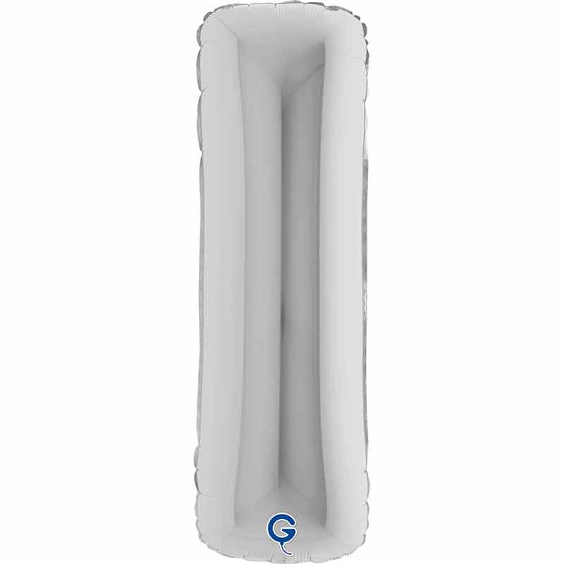 PALLONCINO IN FOIL 40" LETTERA GRANDE ARGENTO