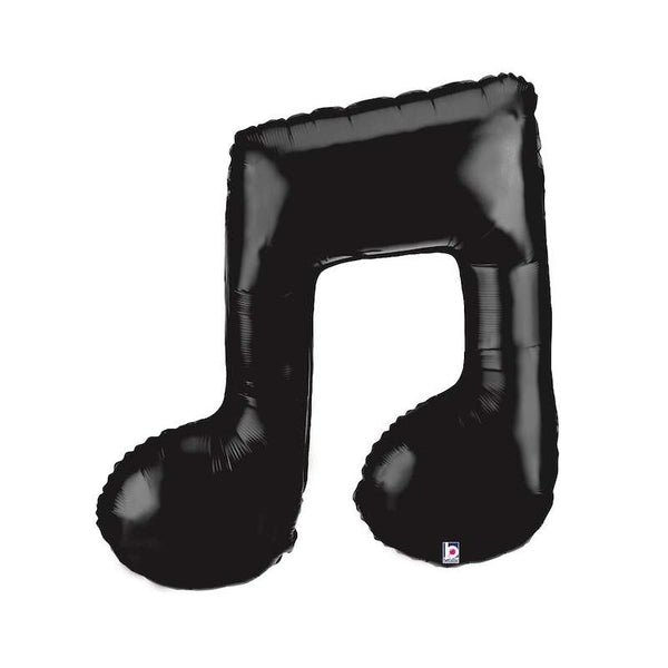 Mylar supershape nota musicale nera " music note " 40"