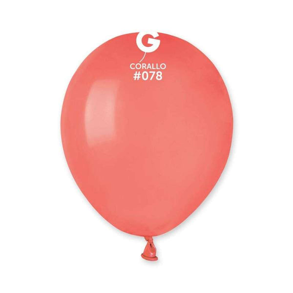Palloncino in lattice 5" a50 corallo "corallo 078" 100pz