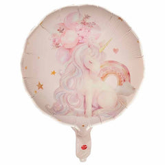 Palloncino in foil 18" con dipinto di unicorno magico