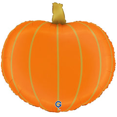 Palloncino in foil 25" super shape zucca arancione e oro di halloween