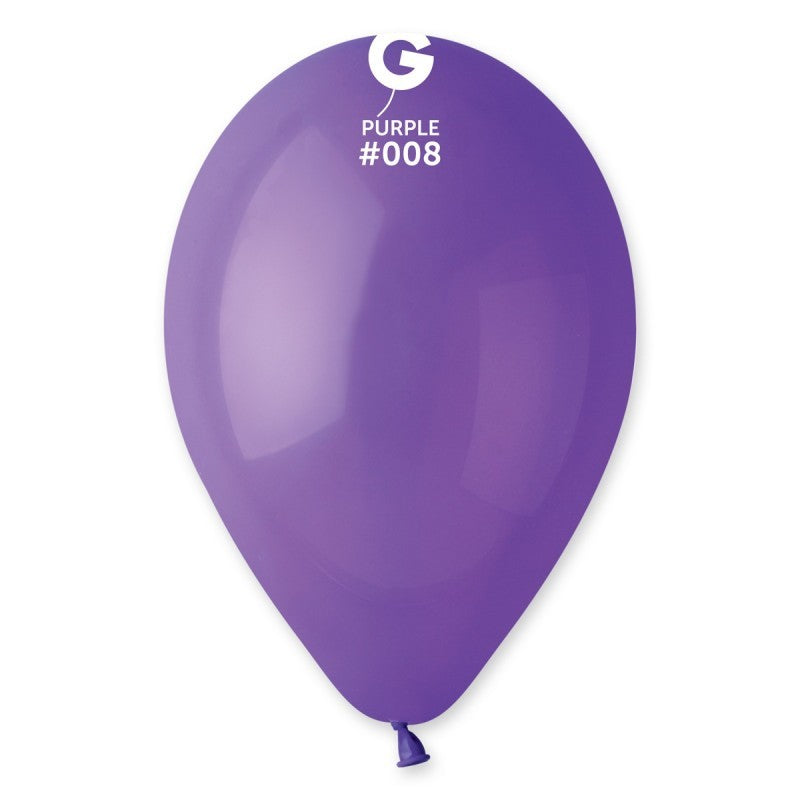 Palloncino in lattice 10" g90 viola "purple 008" 100pz