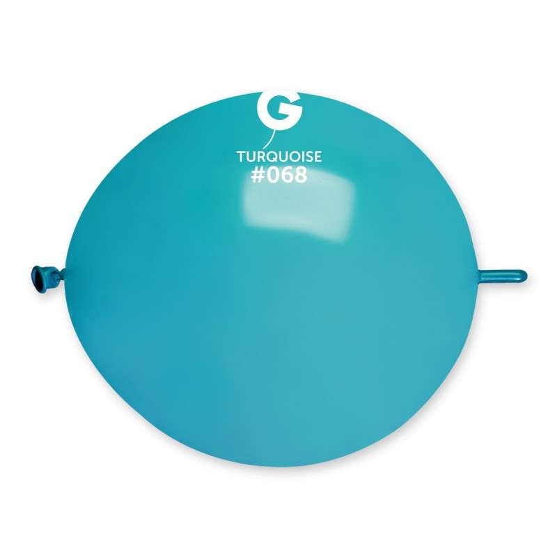 Palloncino in lattice 13” link gl13 turchese "turquoise 068" 50pz