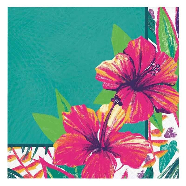 Tovagliolo di carta 33x33cm tropicale "island tropics" 16pz